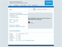 Tablet Screenshot of hno-in-steglitz.de